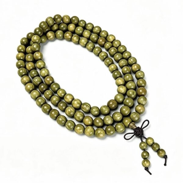 Argentine Green Sandalwood 108-Bead Prayer Beads