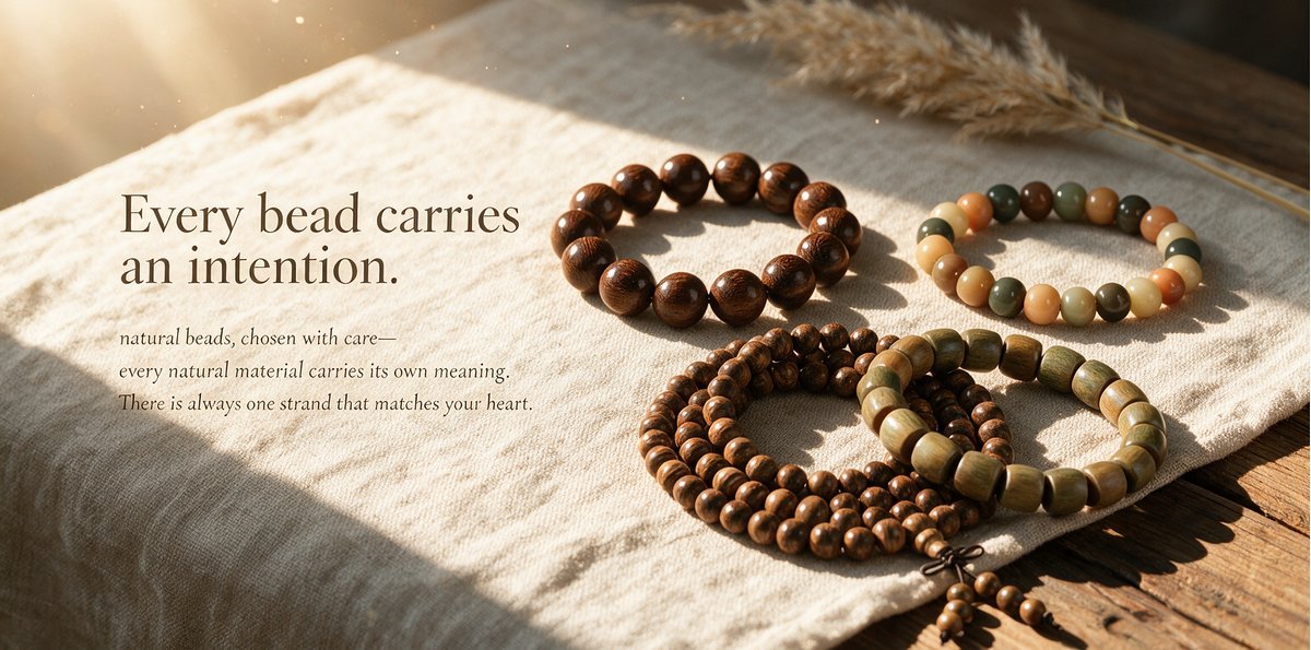 Lama - Natural beads chosen with care