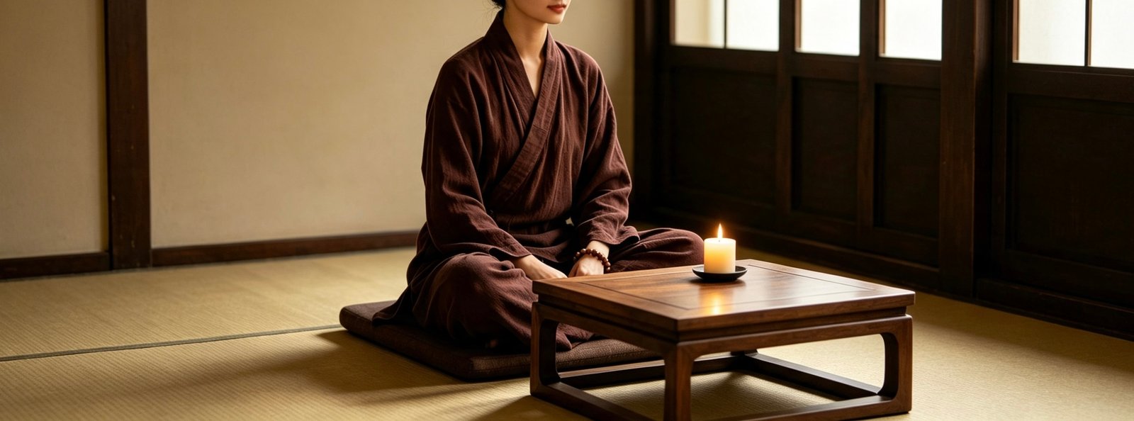 Meditation with mala — stillness and mindfulness
